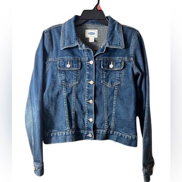 Denim Blue Jean Jacket by Old Navy Size Medium Country Casual Western Trucker - Picture 1 of 7